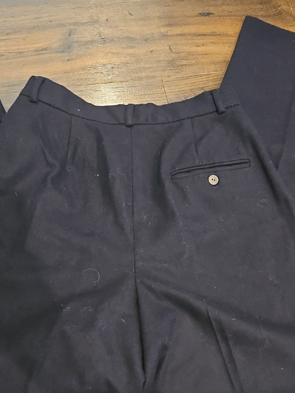 Ralph Lauren Purple Label Wool High Waisted Wide Leg Dress Pants Sz 10 - Picture 6 of 6